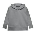 thumbnail image 5 of Teen Girls Hoodies Kids Grey Hoodies Long Sleeve Thumbhole Lightweight Pullover Tops Loose Sweatshirt Size 13-14 Years Girls Clothes School Clothes, 5 of 6
