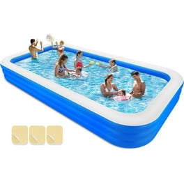 【匿名配送】Swimming Pool Large Inflatable Swimming Pool with Canopy, 94''x 25