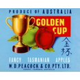 thumbnail image 2 of Retrolabel 18x15 White Modern Wood Framed Museum Art Print Titled - Golden Cup, 2 of 4