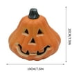 thumbnail image 3 of Opehuo Plastic Pumpkins Lantern,Halloween Light Up Pumpkin-Hollow Design,Lighted Pumpkin with Spooky Face,Halloween Pumpkin Decorations Party Favor Gifts,Cozy Warm Glow,B, 3 of 6