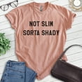 thumbnail image 2 of Not Slim Sorta Shady T-shirt, Unisex Women's Men's Shirt, Funny Hip Hop Rapper Rap Music Retro 90s, Heather Sunset, Medium, 2 of 6