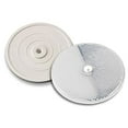 thumbnail image 2 of 102227 3-1/4"" White Centermount Reflector Plastic Backplate RT-90W, 2 of 3