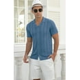 thumbnail image 4 of Iceglad Mens Casual Button Down Shirt Summer Short Sleeve Cuban Vacation Beach Shirts, 4 of 12