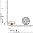 thumbnail image 3 of Gem Stone King 1.15 Ct Pink Created Sapphire E-F Lab Grown Diamond 18K Yellow Gold Plated Silver Engagement Ring (Size 8), 3 of 4