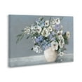 thumbnail image 3 of Stupell Industries Elegant Blooms on Blue Floral Painting Wrapped Canvas Canvas Art Print Wall Art, 24 x 16, 3 of 7