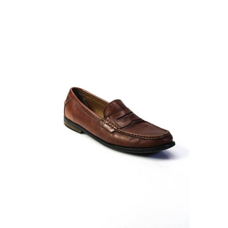 

Pre-owned|Pinch Maine Classic Cole Haan Mens Square Toe Leather Loafers Brown Size 11