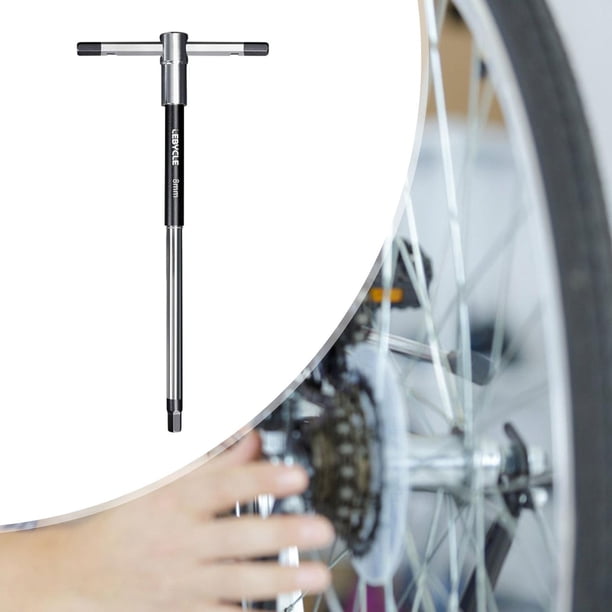 T Manejo de llave hexadecimal, herramienta de mano de llave Allen, liviano para varios trabajos mecánicos Herramienta de reparación de bicicletas de 8 mm