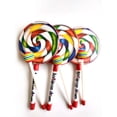 thumbnail image 1 of Lindo tambor con forma de piruleta con mazo de colores del arco iris, instrumentos de ritmo musical, juguete de regalo para niños y bebés, 1 of 9