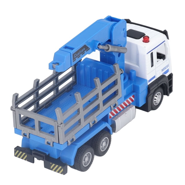 Logging Truck Toy, Log Tractor Model Alloy Body For Kids Blue