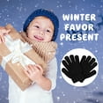 thumbnail image 4 of Cooraby 3 Pairs Kid's Winter Gloves Thick Warm Knitted Gloves Children Cold Weather Gloves, 4 of 7