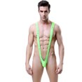 thumbnail image 1 of Man One-piece Swimsuit One-piece Garment Temptation T-back V-style Lingerie, 1 of 6