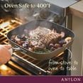 thumbnail image 2 of Anolon Advanced Home 11 inch Hard Anodized Nonstick Deep Square Grill Pan, Bronze, 2 of 10