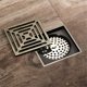 thumbnail image 1 of Desagüe de piso de malla cuadrada para cuarto de baño - Verde bronce - Repelente de insectos, desodorante y antideslumbrante, 1 of 5