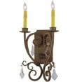 thumbnail image 2 of Meyda 145752 12 in. Thierry 2 Light with Crystals Wall Sconce, No Glass, 2 of 5