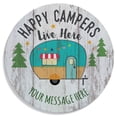 thumbnail image 2 of Happy Campers Live Here Personalized Tin Sign, 2 of 2