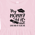 thumbnail image 4 of Inktastic My Mommy Did It Graduation Girls Baby Dress, 4 of 5