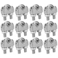 thumbnail image 3 of 12Pcs 1/8 Inch M3 Stainless Steel Wire Rope Cable Clip Clamp U Bolt Saddle Fastener, 3 of 8