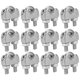 thumbnail image 3 of 12 piezas de abrazaderas para cables de acero inoxidable M3 de 1/8 de pulgada con perno en U, 3 of 8