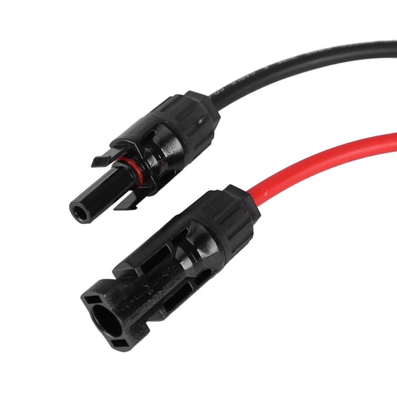 Pair Of Solar Panel Cable Photovoltaic Cable Extension Cord Solar Special Cable Connector Solar Cable Connector Wire Male & Female Connectors Office For Home