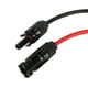 thumbnail image 5 of Par de conectores macho y hembra de cable fotovoltaico de panel solar rojo y negro de 2,5 mm, 5 of 11