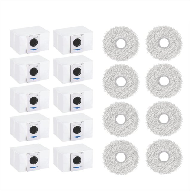 Juego de Accesorios para T20 Omni / X1 Omni / X1 e Omni, Bolsas para el Polvo, Paños para Fregona, Piezas de Robot Aspirador