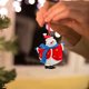 thumbnail image 4 of Gibobby Pintado muñeco de nieve colgante árbol regalo decoración Santa 4PCS decoración del(A), 4 of 5