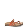 thumbnail image 2 of Time and Tru Women's Asymmetric Strap Footbed Sandals, Wide Width Available, 2 of 6