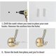 thumbnail image 5 of Hook Coats And Hats 2 Pieces Metal Coat Hooks Hanging Clothes Hook Towel H For Kit, Bath, 5 of 5
