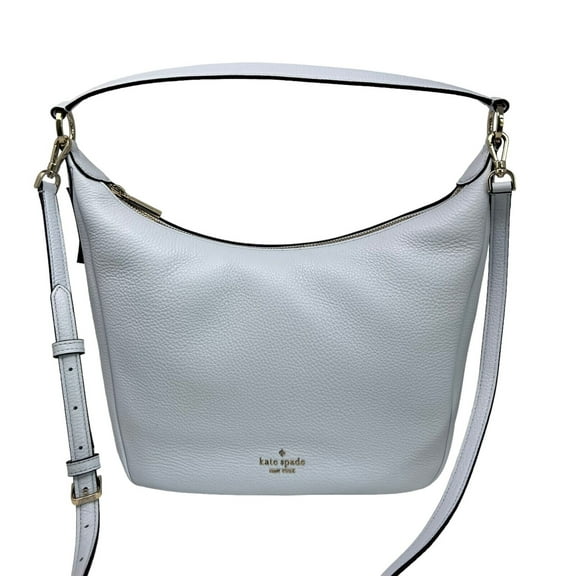 Kate Spade Leila Shoulder Bag Taro Milk Pebbled Leather KB694 $399