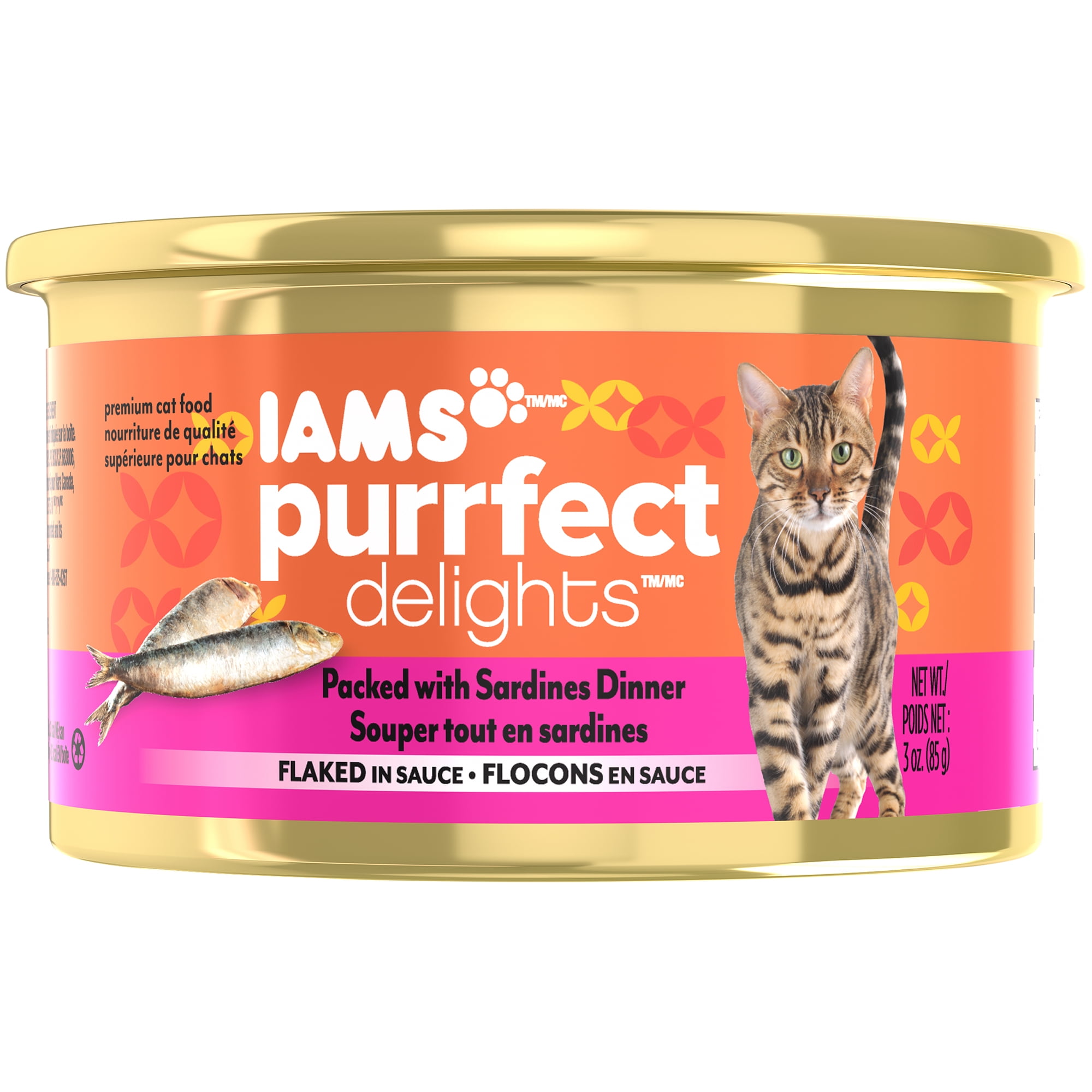 (24 Pack) Iams Purrfect Delights Flaked in Sauce Packed With Sardines