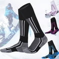 thumbnail image 3 of Calcetines de montañero Medias deportivas Snowboard al aire libre Espesar Toalla de invierno Tirador inferior Manguera larga y cálida sidaley PS16091-01, 3 of 6