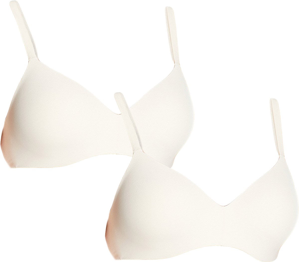 Hanes Ultimate ComfortBlend T-Shirt Underwire Bra_White_34C at