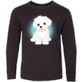 thumbnail image 3 of Inktastic Maltese Puppy Dog Long Sleeve Youth T-Shirt, 3 of 5