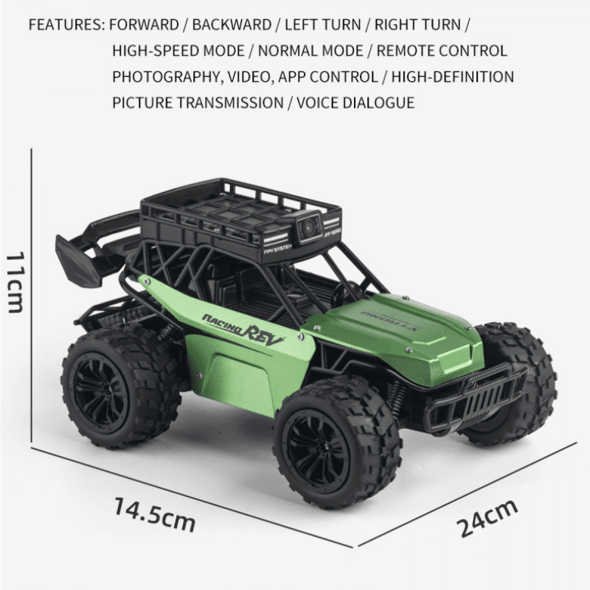 RC Truck with 1080P Camera for Adults, Off-road Climbing Car with Remote Control & APP Control for Ages 14+ Birthday Gifts and Outdoor Play(Blue)