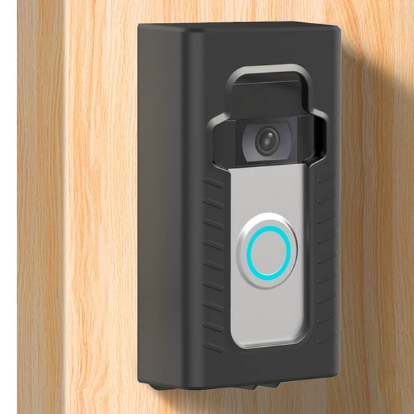 Adhesive Mount compatible with for Video Doorbell No-Drill Mounting Bracket cover Holder Not Block Doorbell Sensor