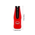 thumbnail image 4 of Neoprene Beer Bottle Cooler Sleeve With with Stitched Fabric Edges,Zipper Bottle Jackets, Keeps Beer Cold and Hands Warm For 330ml Standard Beer Bottles Outdoor Party Red, 4 of 7