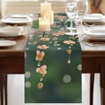 thumbnail image 3 of Pink Spring Flowers 108 Inch Table Runner, Botanical Summer Floral Farmhouse Farmhouse Dresser Scarf Cotton & Linen Tablerunner for Dining/Kitchen Island/Holiday Party Décor 13" x 108", 3 of 9