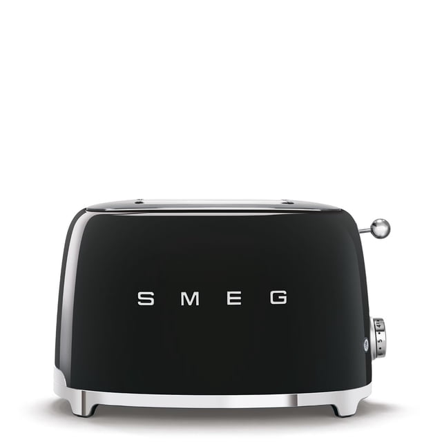Smeg TSF02BLUS Tostadora 4 rebanadas, Color Negro