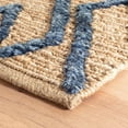 thumbnail image 4 of Dash & Albert Marco Jute Soumak Handwoven Rug, 10' x 14', Navy, 4 of 7