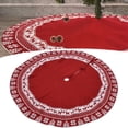 thumbnail image 1 of Xmas Tree Base Cover, Perfect Decoration Christmas Tree Mat Acrylic Fiber  For Shopping Malls For Living Room For Squares Red, 1 of 8
