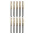 thumbnail image 6 of BTOER 10pcs 1/8" Shank Ti Coat Carbide End Mill Engraving CNC Router Bits 3mm, 6 of 9