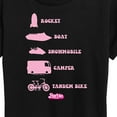 thumbnail image 3 of Barbie the Movie - Barbie Vehicles - Women's Short Sleeve Graphic T-Shirt, 3 of 5