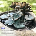 thumbnail image 3 of Alpine Corporation Lotus Rock Fountain Waterfall with LED Lights, 3 of 12