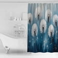 thumbnail image 4 of 60x72 Inch Shower Curtains for Bathroom White Spring Floral Fabric Bath Curtain Decor Blue Modern Oil Painting Pastoral Waterproof Restroom Curtains Shower Set Accessories with 12 Hooks 60 Inch, 4 of 6