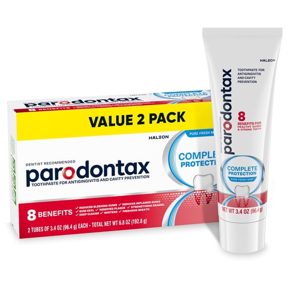 Parodontax Teeth Whitening Toothpaste for Bleeding Gums, Freshmint Flavor - 3.4 Ounces (Pack of 2)