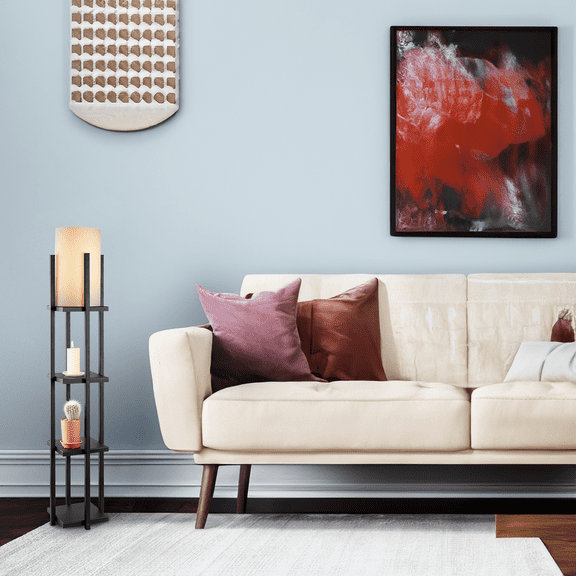 1-Light Column Floor Lamp