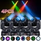 thumbnail image 1 of Luces de escenario Luces de cabeza móvil 8 gobos 8 colores 11 canales 25W Focos DMX 512 con activación por sonido para bodas DJ Fiesta Iluminación de escenario 4 piezas, 1 of 8
