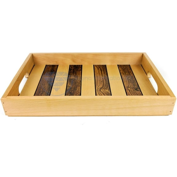 Hand Made Premium Wooden Coffee Tray | Kitchen Trays & Table Decor | Nagina International