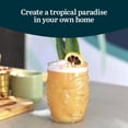 thumbnail image 4 of Libbey Tiki Statue Rocks Glasses Set, Iconic Mid Century Short Drinking Glasses Set of 4, Modern Cocktail Drinking Glasses for Backyard Parties, 4 of 6