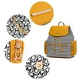 thumbnail image 7 of MKF Collection The Issah Backpack Stylish Vegan Leather, Spacious Design, and Versatile Handbag M Monogram Desing by Mia K.- Pink, 7 of 7